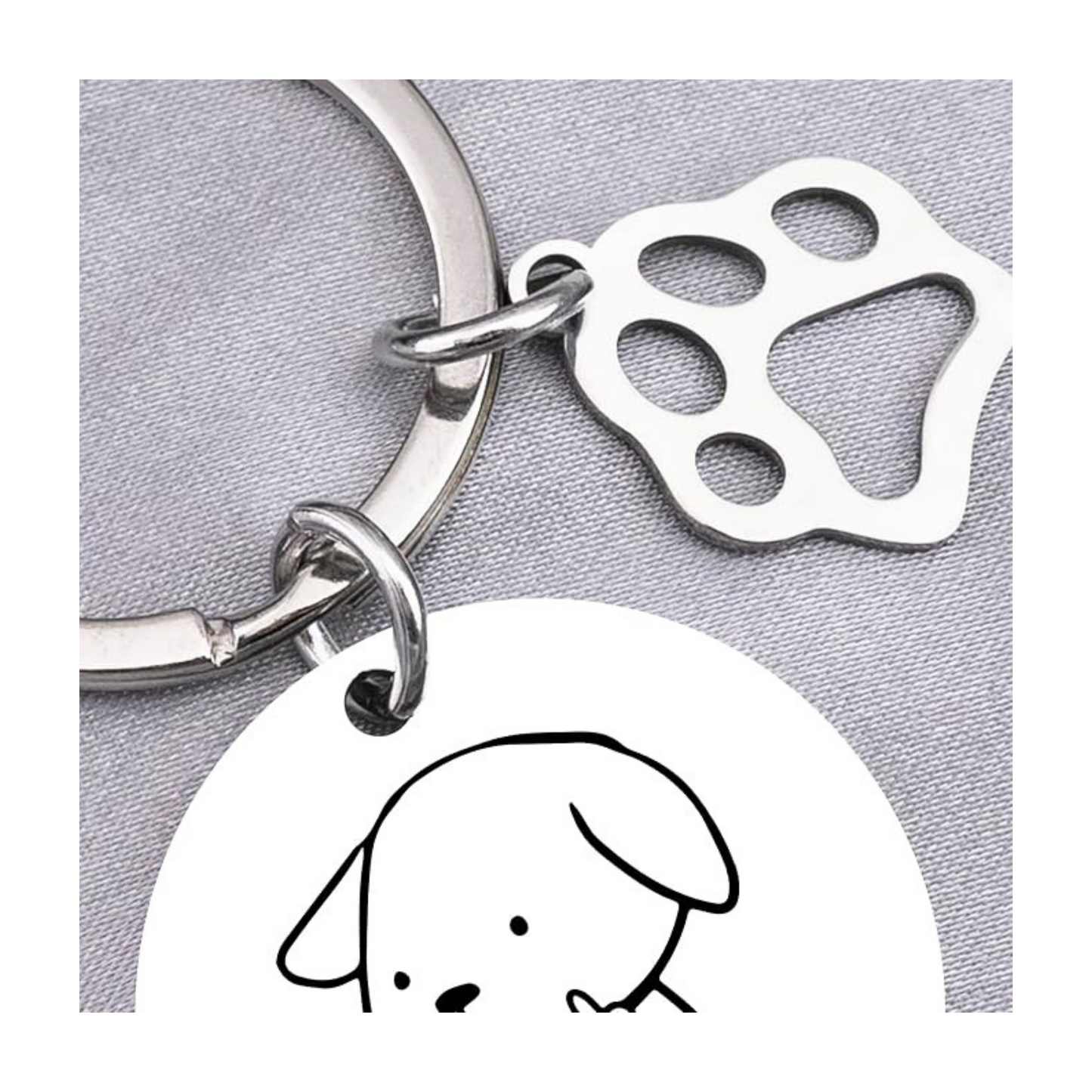 Funny Dog Keychain | Dog Mom & Dog Lover Gift Keyring
