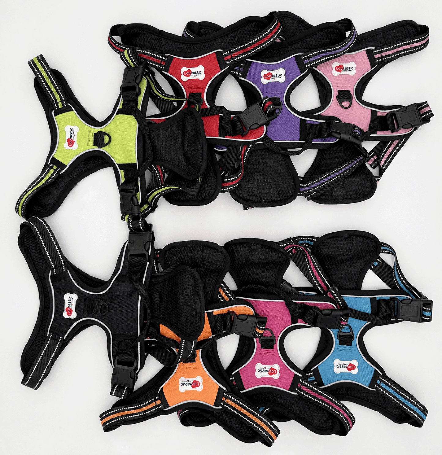 Lovtastic Creations™ No-Pull Dog Harness - with Strong & Durable Dog Leash & Free Poopbag Holder 3pcs Set | Reflective No-Choke Pet Harness