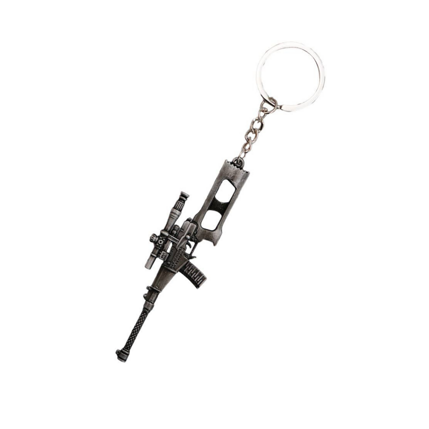 Combat Battle Rifle Gun Alloy Key Chain