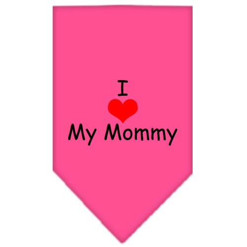 “I Love My Mommy” Cotton Pet Bandana from As You Wish Apparel – Dog Love Bandana