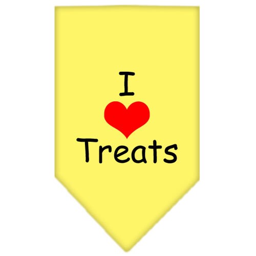 “I Love Treats” Cotton Pet Bandana from As You Wish Apparel – Dog Humor Bandana