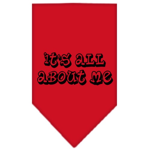 “It’s All About Me” Cotton Pet Bandana from As You Wish Apparel – Dog Humor Bandana