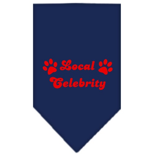 “Local Celebrity” Cotton Pet Bandana from As You Wish Apparel – Dog Humor Bandana
