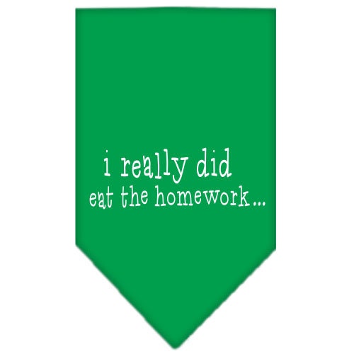 “I Really Did Eat The Homework” Cotton Pet Bandana from As You Wish Apparel – Dog Humor Bandana