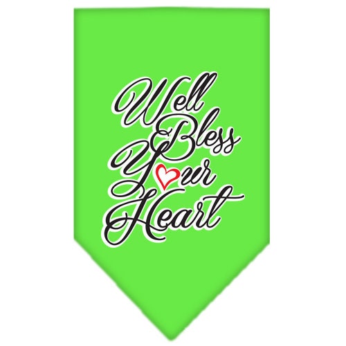 “Well Bless Your Heart” Cotton Pet Bandana from As You Wish Apparel – Southern Charm Dog Bandana