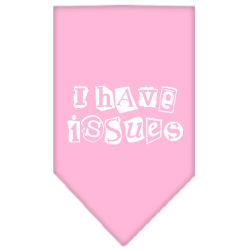 “I Have Issues” Cotton Pet Bandana from As You Wish Apparel – Dog Humor Bandana