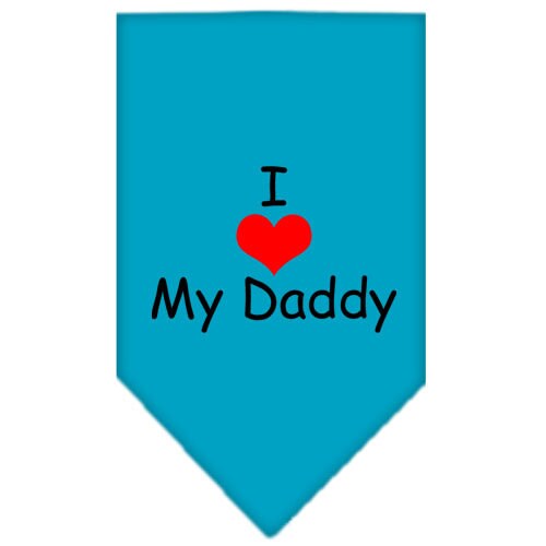 “I Love My Daddy” Cotton Pet Bandana from As You Wish Apparel – Dog Love Bandana