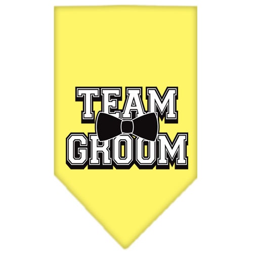 “Team Groom” Cotton Pet Bandana from As You Wish Apparel – Wedding & Party Dog Bandana
