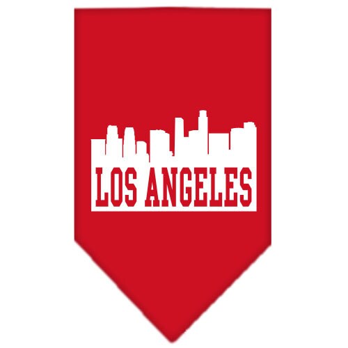 “Los Angeles Skyline” Cotton Pet Bandana from As You Wish Apparel – City Pride Dog Bandana