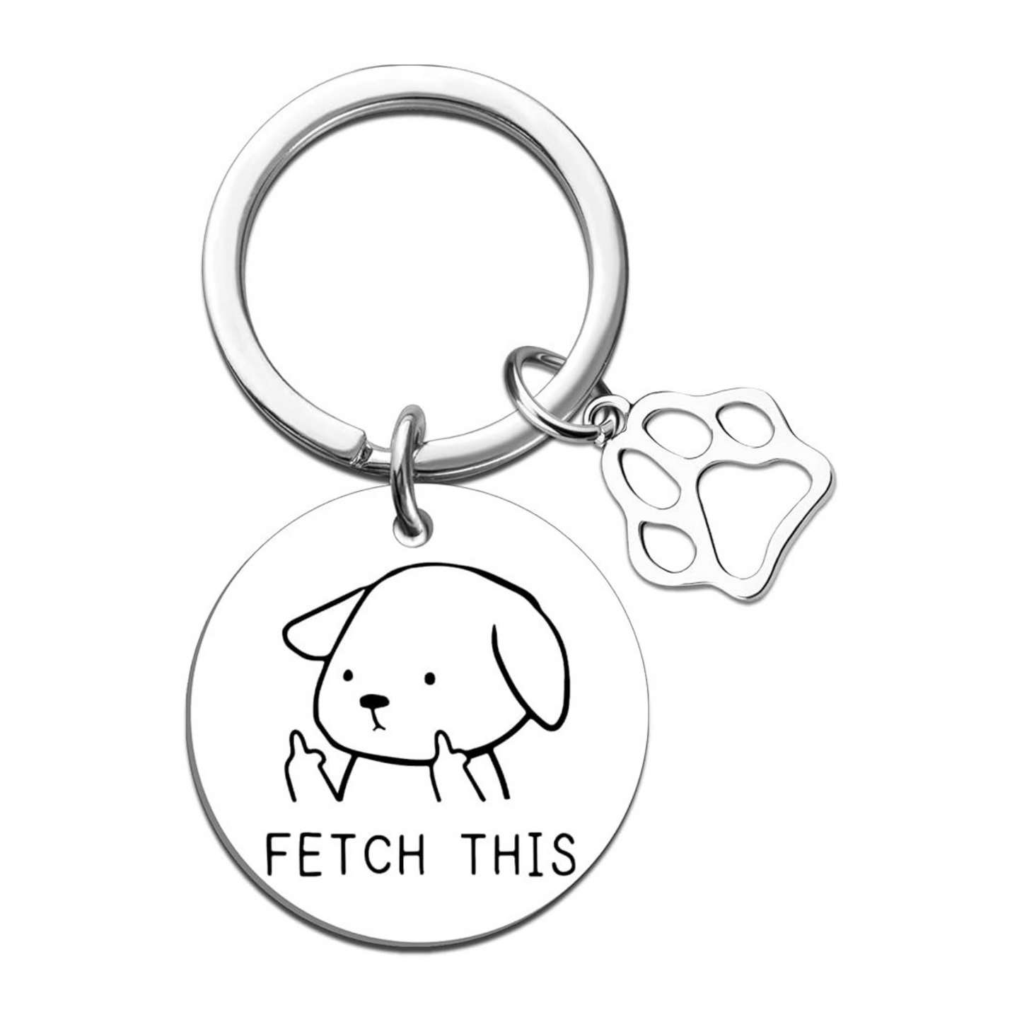 Funny Dog Keychain | Dog Mom & Dog Lover Gift Keyring