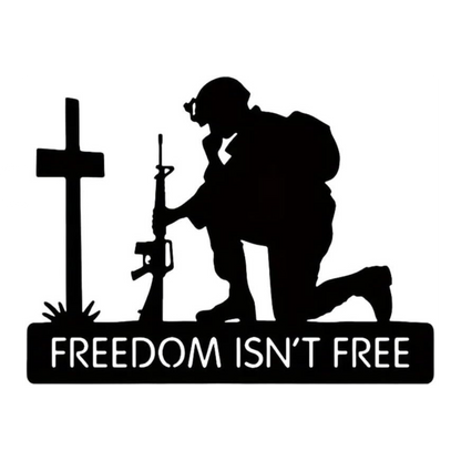 Freedom Isn’t Free Soldier Sticker | Military Patriotic Vinyl Decal