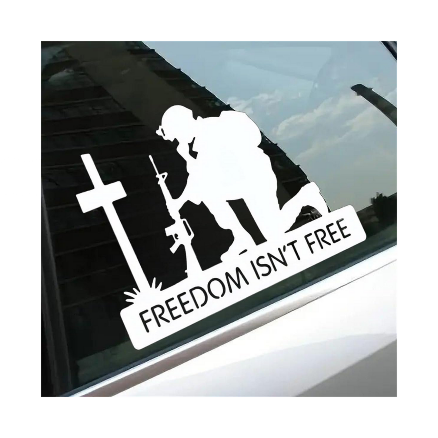 Freedom Isn’t Free Soldier Sticker | Military Patriotic Vinyl Decal