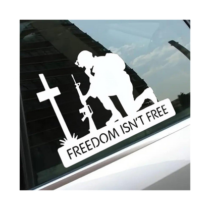 Freedom Isn’t Free Soldier Sticker | Military Patriotic Vinyl Decal
