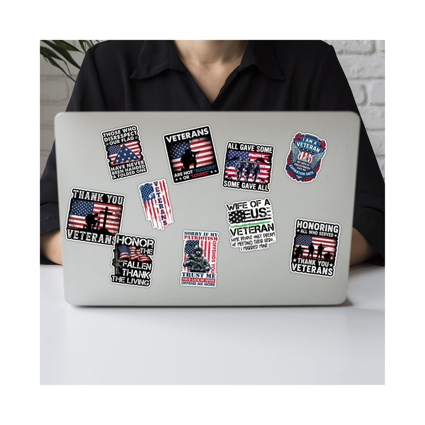 Veterans Thank You Sticker | Military Patriotic Vinyl Sticker
