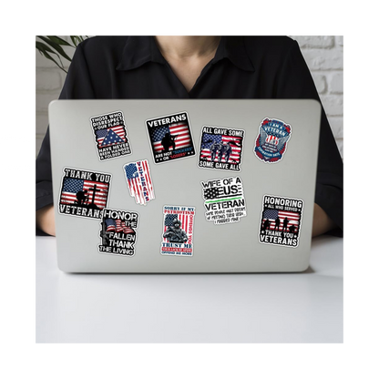 Veterans Thank You Sticker | Military Patriotic Vinyl Sticker