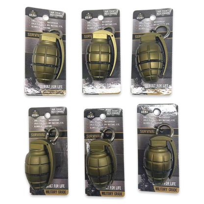 Tac Gear Grenade Air Tight Storage Key Chain