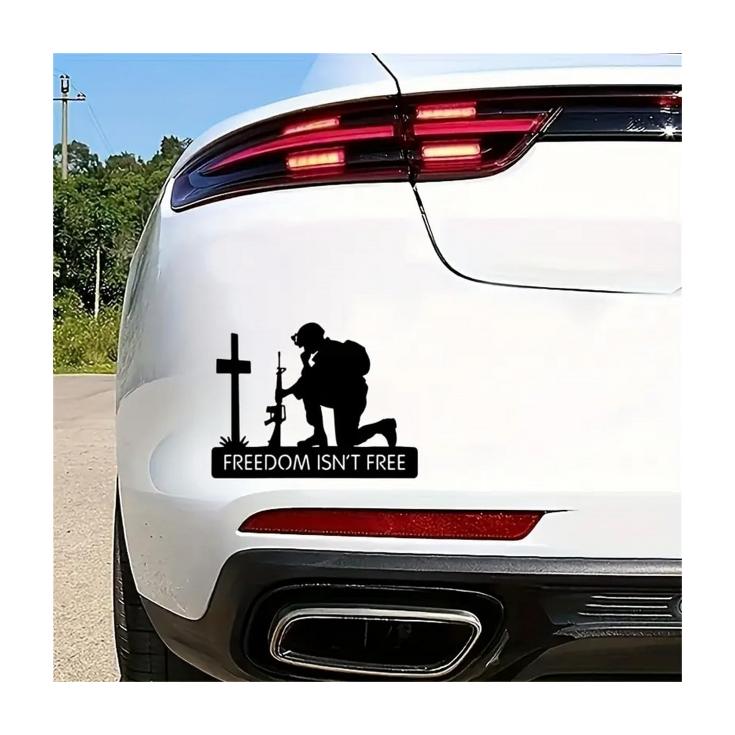 Freedom Isn’t Free Soldier Sticker | Military Patriotic Vinyl Decal