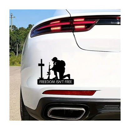 Freedom Isn’t Free Soldier Sticker | Military Patriotic Vinyl Decal