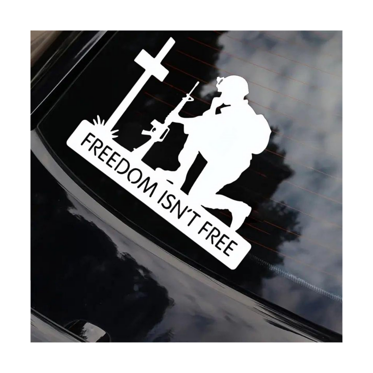 Freedom Isn’t Free Soldier Sticker | Military Patriotic Vinyl Decal