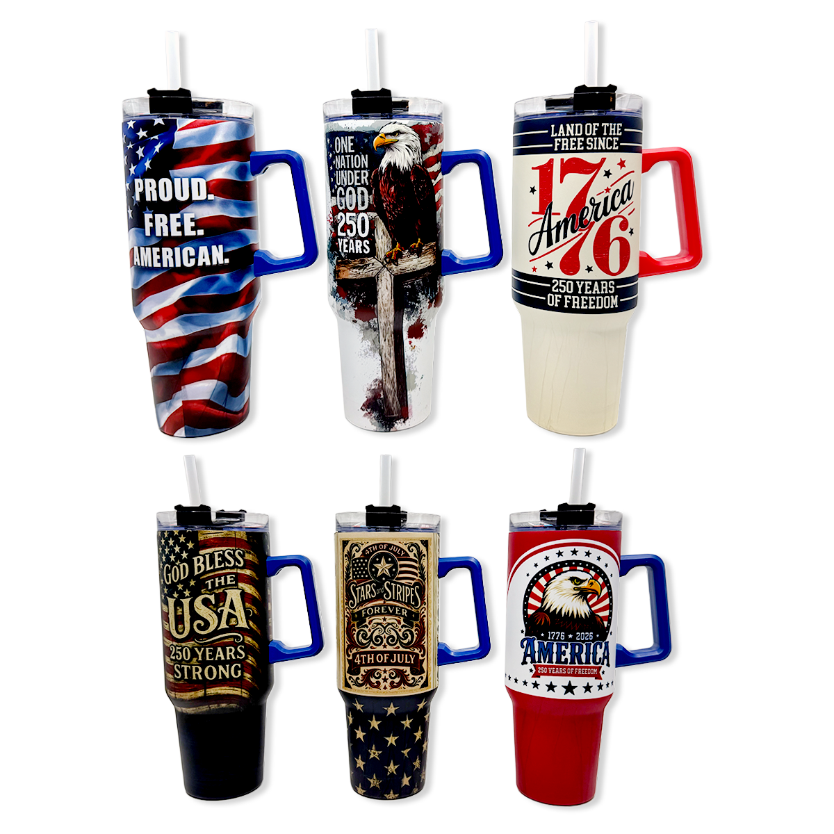 USA 250th Anniversary 40oz Patriotic Tumbler