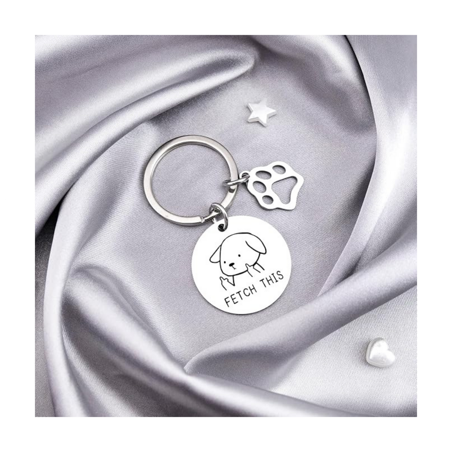 Funny Dog Keychain | Dog Mom & Dog Lover Gift Keyring