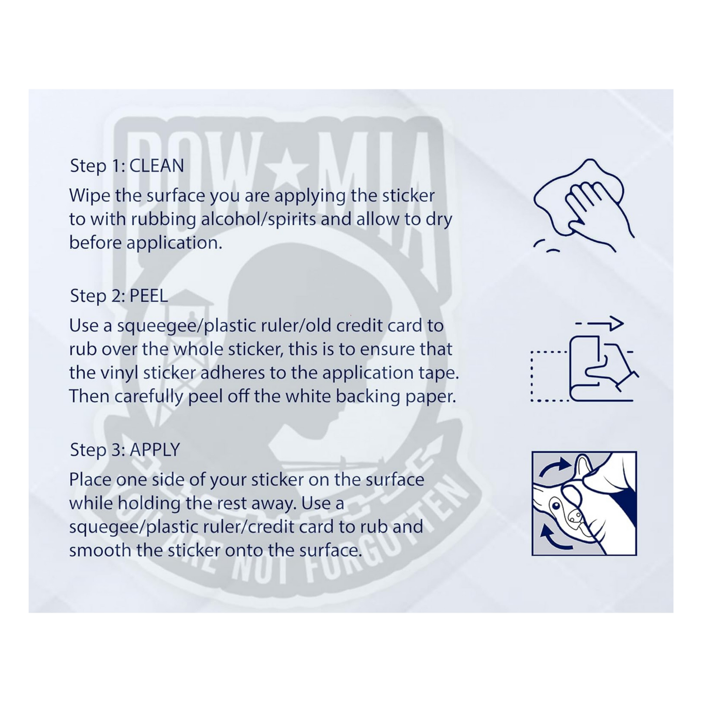 POW MIA Sticker | Waterproof Patriotic Vinyl Sticker