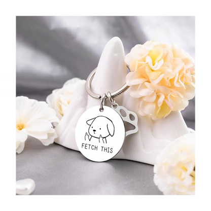 Funny Dog Keychain | Dog Mom & Dog Lover Gift Keyring