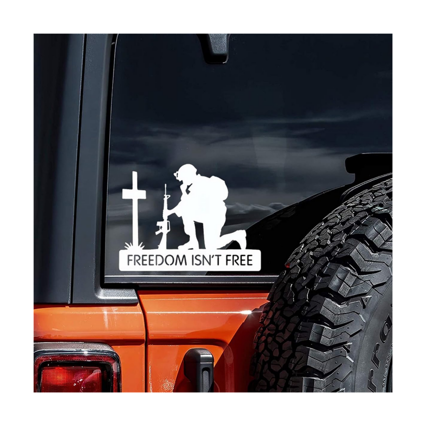 Freedom Isn’t Free Soldier Sticker | Military Patriotic Vinyl Decal
