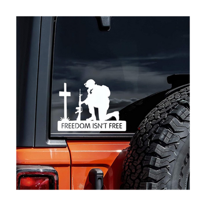 Freedom Isn’t Free Soldier Sticker | Military Patriotic Vinyl Decal