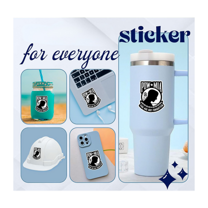 POW MIA Sticker | Waterproof Patriotic Vinyl Sticker