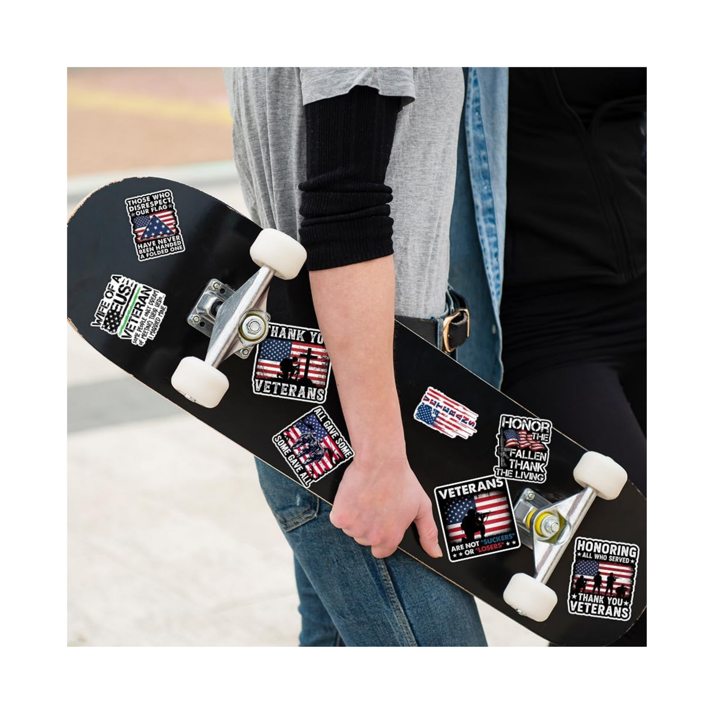 Veterans Thank You Sticker | Military Patriotic Vinyl Sticker