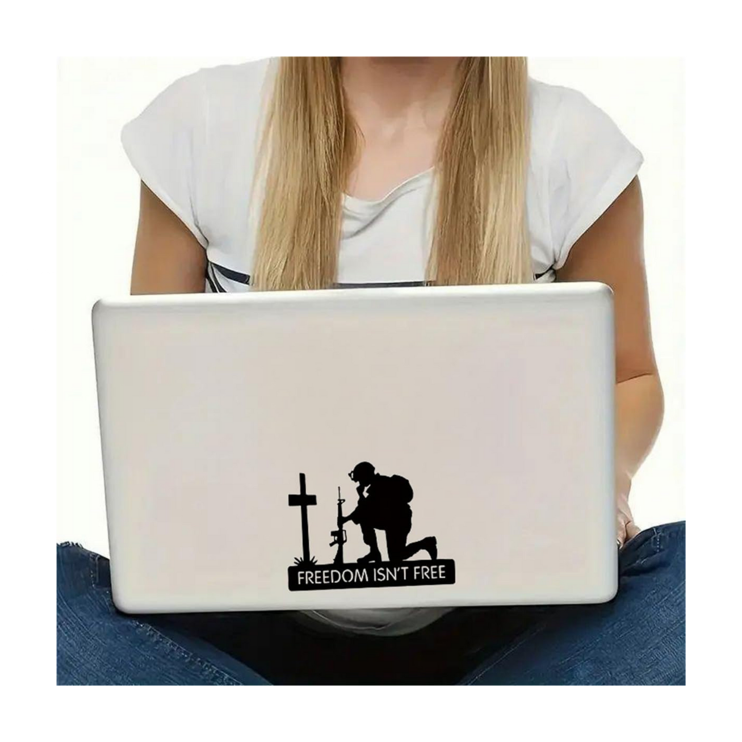Freedom Isn’t Free Soldier Sticker | Military Patriotic Vinyl Decal