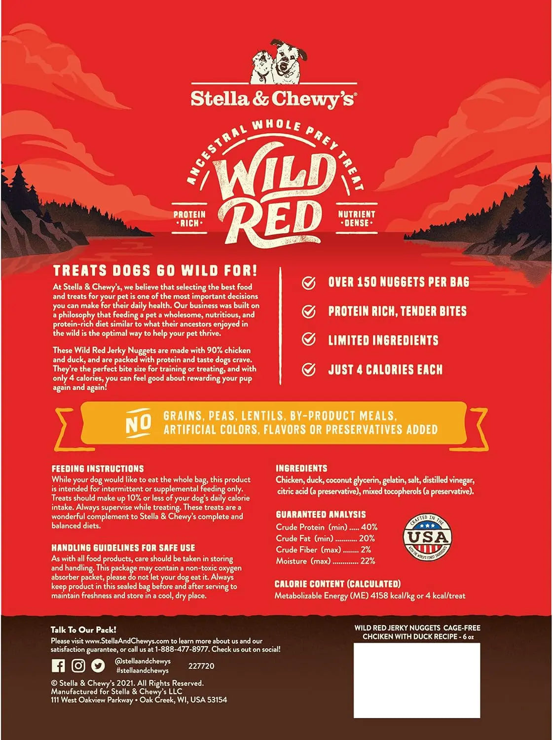 Wild Red Jerky Nuggets Dog Treats