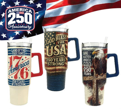 USA 250th Anniversary 40oz Patriotic Tumbler