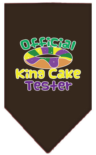 “King Cake Tester” Cotton Pet Bandana from As You Wish Apparel – Mardi Gras Dog Bandana