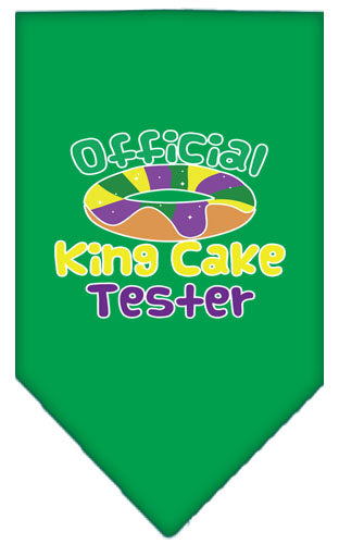 “King Cake Tester” Cotton Pet Bandana from As You Wish Apparel – Mardi Gras Dog Bandana