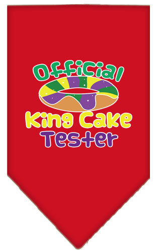 “King Cake Tester” Cotton Pet Bandana from As You Wish Apparel – Mardi Gras Dog Bandana