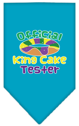 “King Cake Tester” Cotton Pet Bandana from As You Wish Apparel – Mardi Gras Dog Bandana