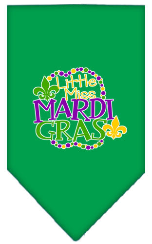 “Little Miss Mardi Gras” Cotton Pet Bandana from As You Wish Apparel – Mardi Gras Dog Bandana