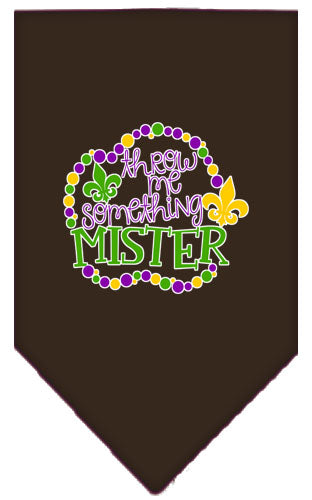“Throw Me Something Mister” Cotton Pet Bandana from As You Wish Apparel – Mardi Gras Dog Bandana