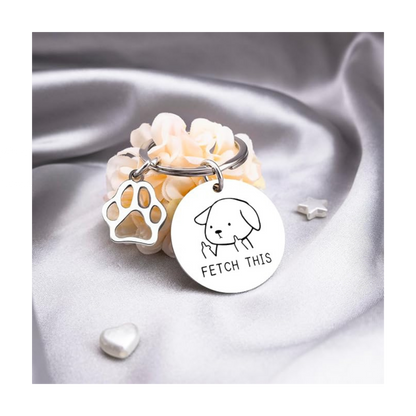 Funny Dog Keychain | Dog Mom & Dog Lover Gift Keyring