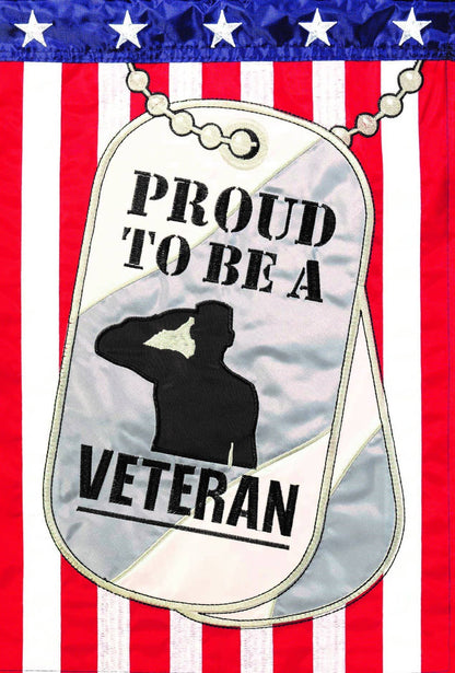 Flag Proud To Be A Veteran 29x42