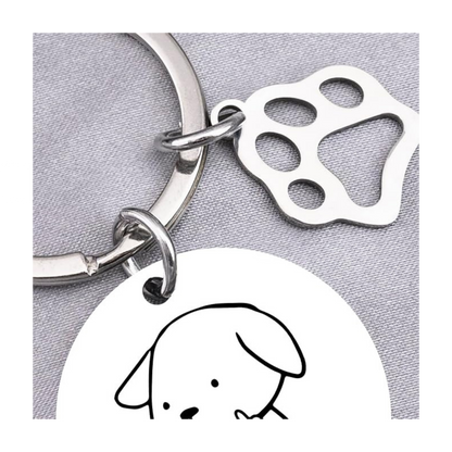 Funny Dog Keychain | Dog Mom & Dog Lover Gift Keyring