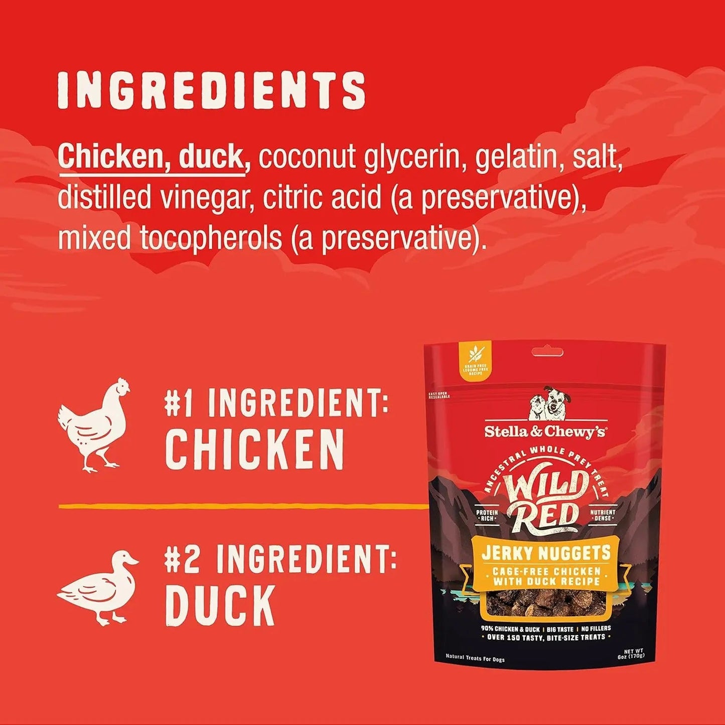 Wild Red Jerky Nuggets Dog Treats