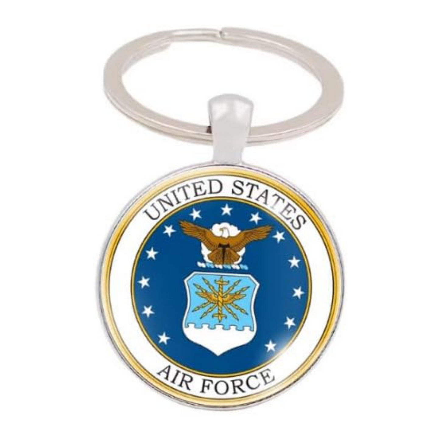 Military Round Keychain