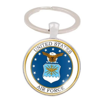Military Round Keychain