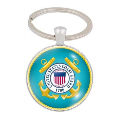 Military Round Keychain