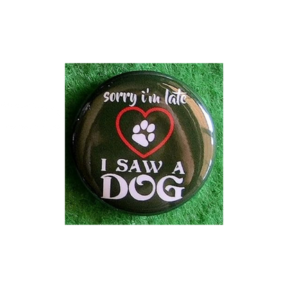 Dog Lover Round Magnet | “Man’s Best Friend” Canine Fridge Magnet (1.5”)