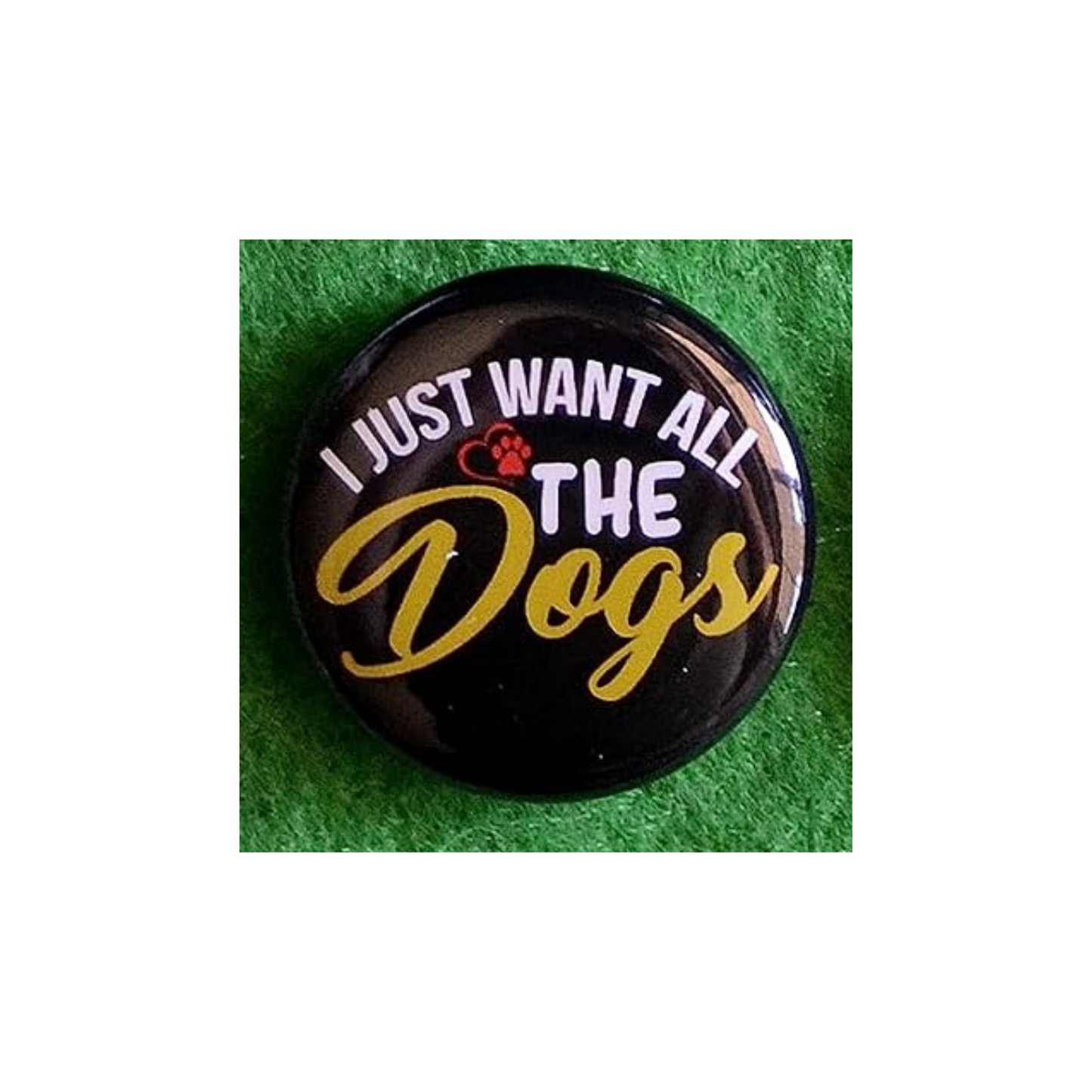 Dog Lover Round Magnet | “Man’s Best Friend” Canine Fridge Magnet (1.5”)