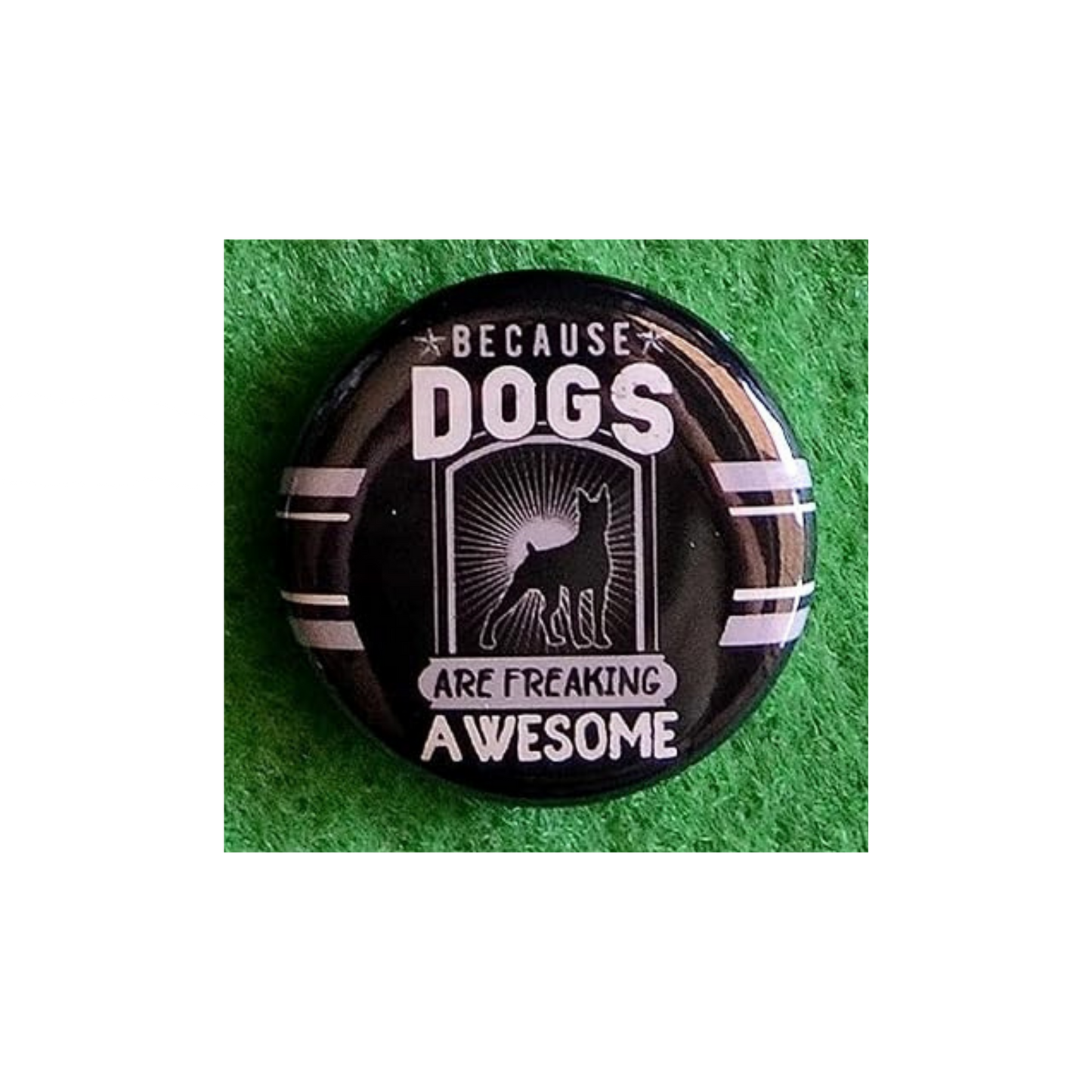 Dog Lover Round Magnet | “Man’s Best Friend” Canine Fridge Magnet (1.5”)